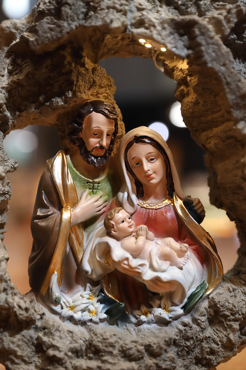 Zayton Holy Family Statues Jesus Mary Joseph Catholic Religious Figurine Decoration For Home Nativity Scene Set Christmas Gift