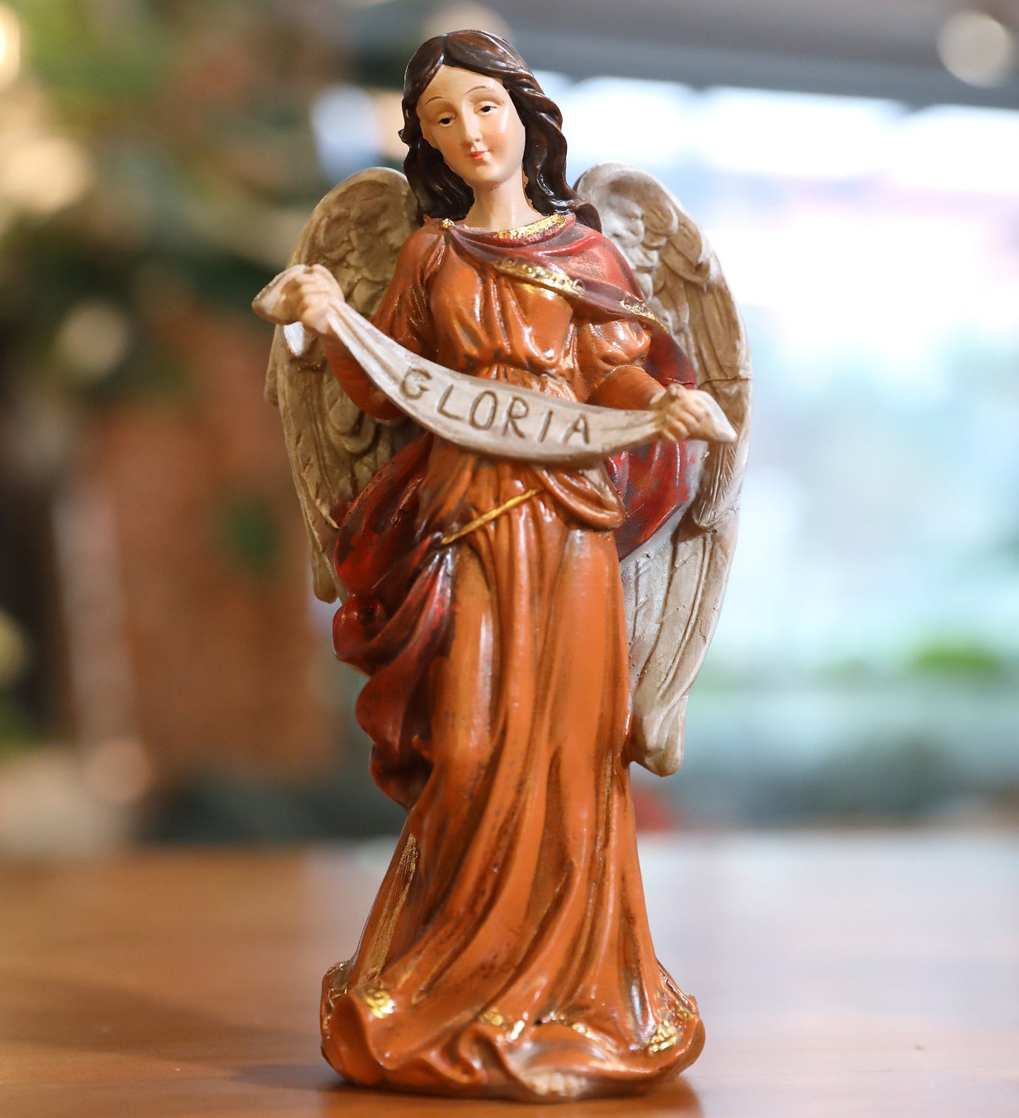 11 Piece Nativity Set, Hand-Painted Resin Christmas Figurines - Indoor Nativity Scene with Holy Family, Three Kings, Angel & Animals
