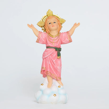 Divine Child resin figurine with golden halo 