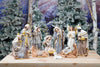 12-Piece Grey Nativity Set – 12" Resin Indoor Christmas Decor