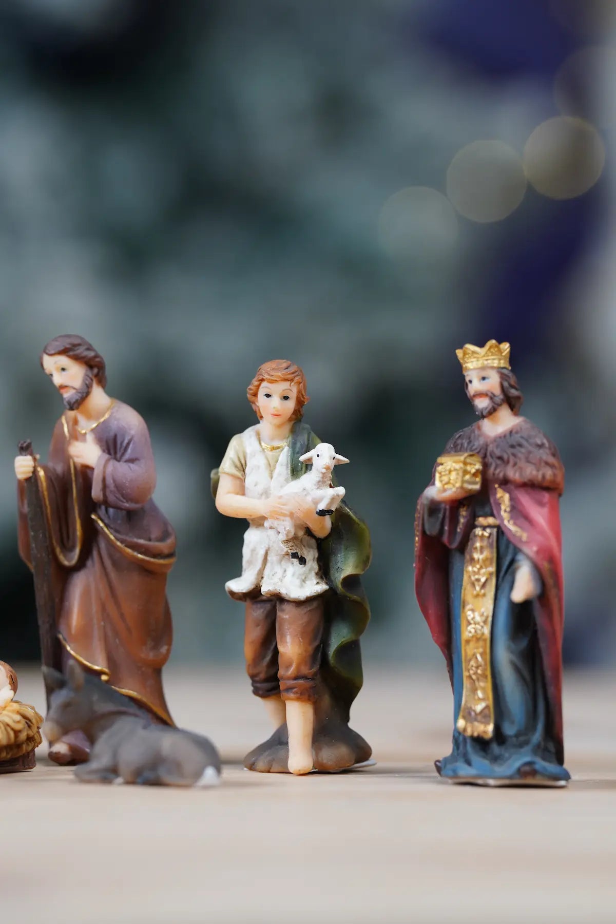 3" Mini Nativity Set - 11-Piece Christmas Creche Figurines