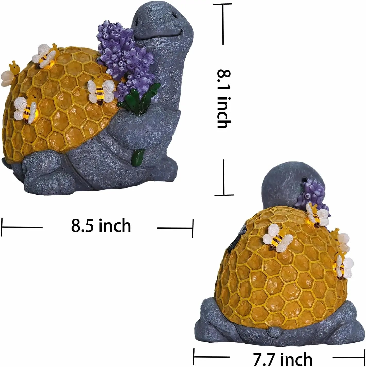 Bee turtle outdoor decor dimensions 