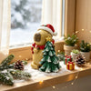 Christmas Capybara Figurine with Mini Tree