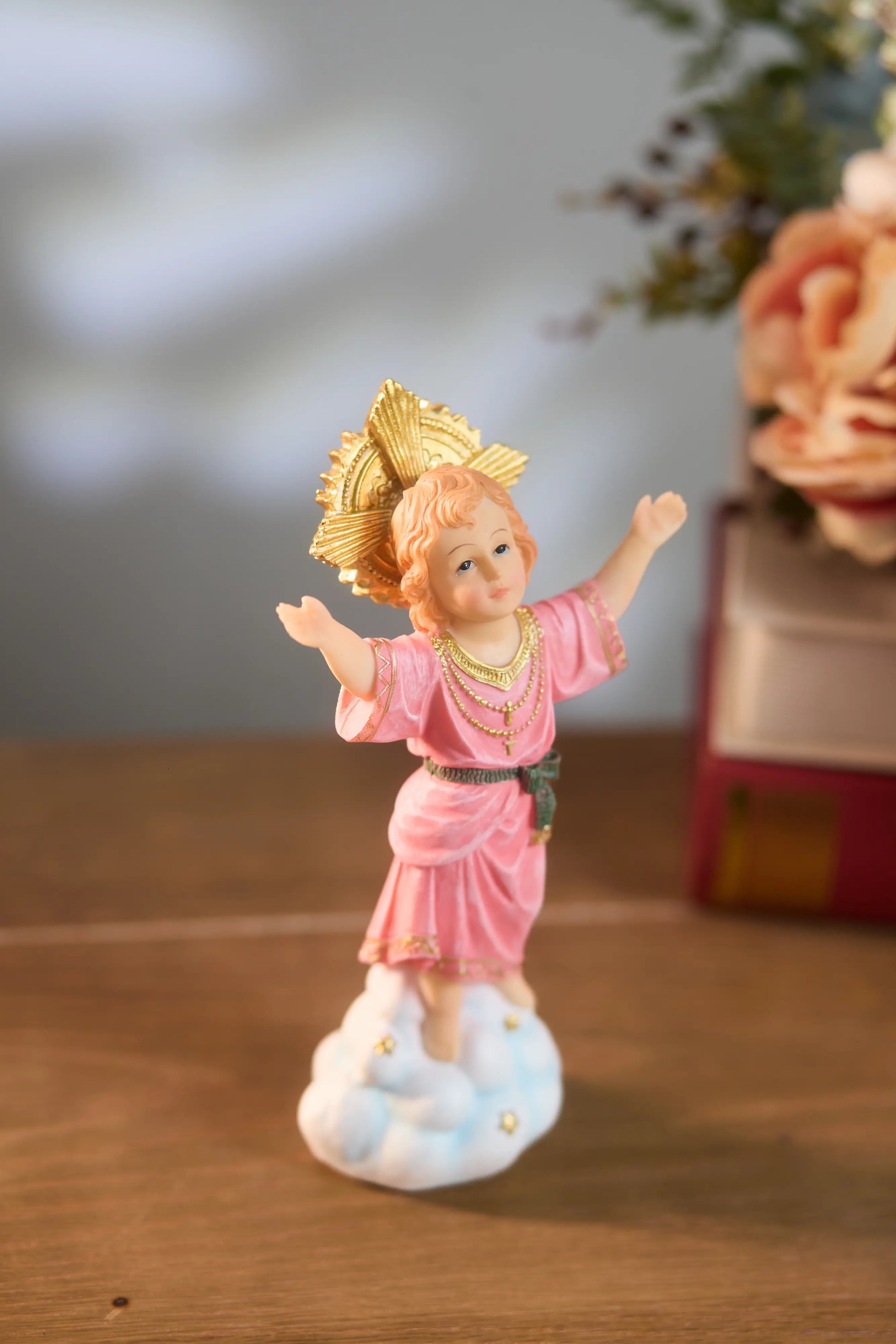 Divino Nino Statue Resin Religion Gift with Open Arms 