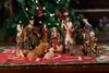 11-Piece Nativity Scene Set – Hand-Painted Resin Figurines with Holy Family, Three Kings & Animals
