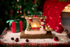 Lighted Snowman Fireplace Figurine – LED Resin Christmas Mantel Decoration