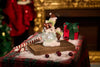 Lighted Snowman Figurine with Crackle Glass Ball – Hand-Painted Resin Tabletop Decoration & Festive Gift