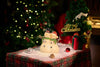 Lighted Snowman Couple Figurine – LED Glow-Through Resin Christmas Decoration
