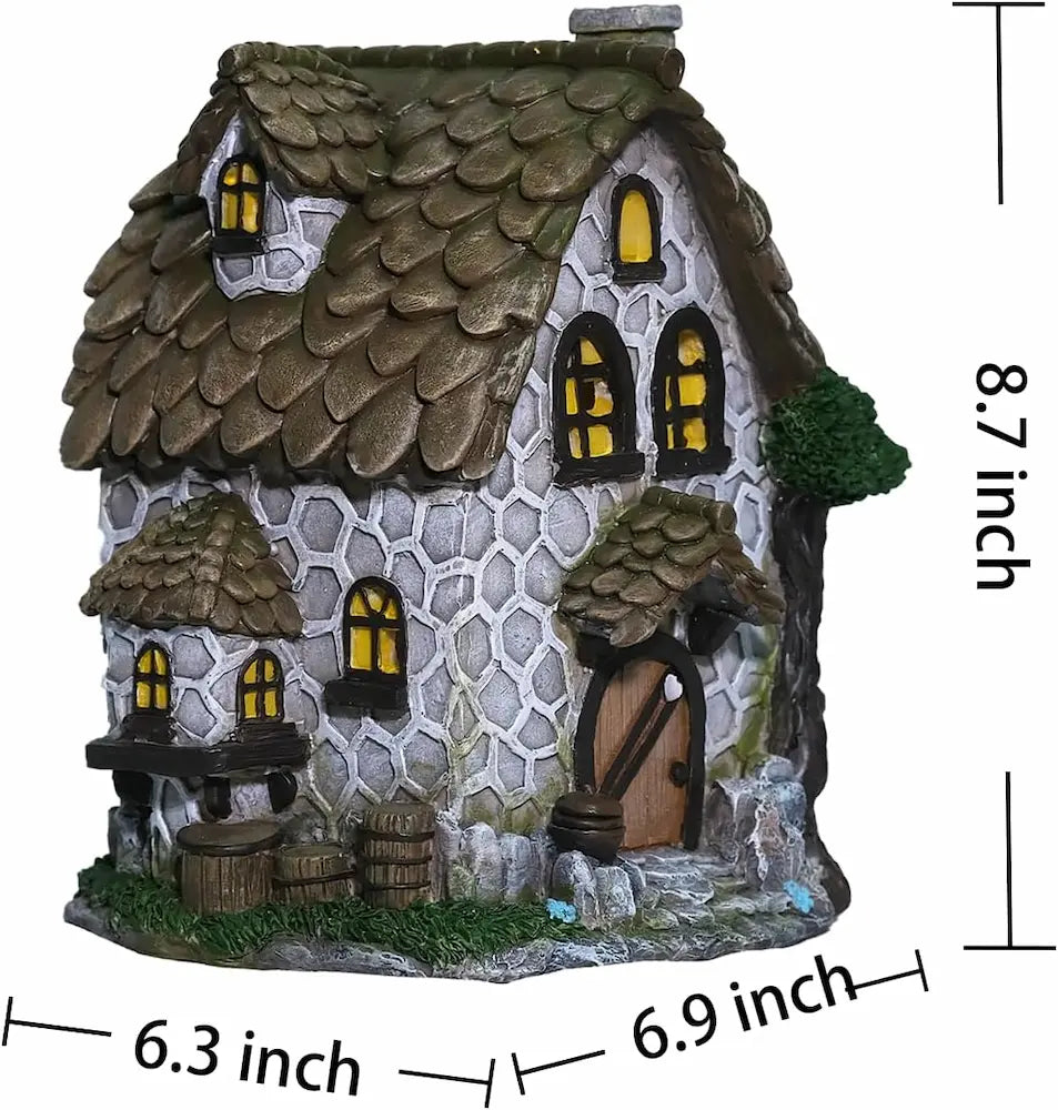 Stone fairy house size chart