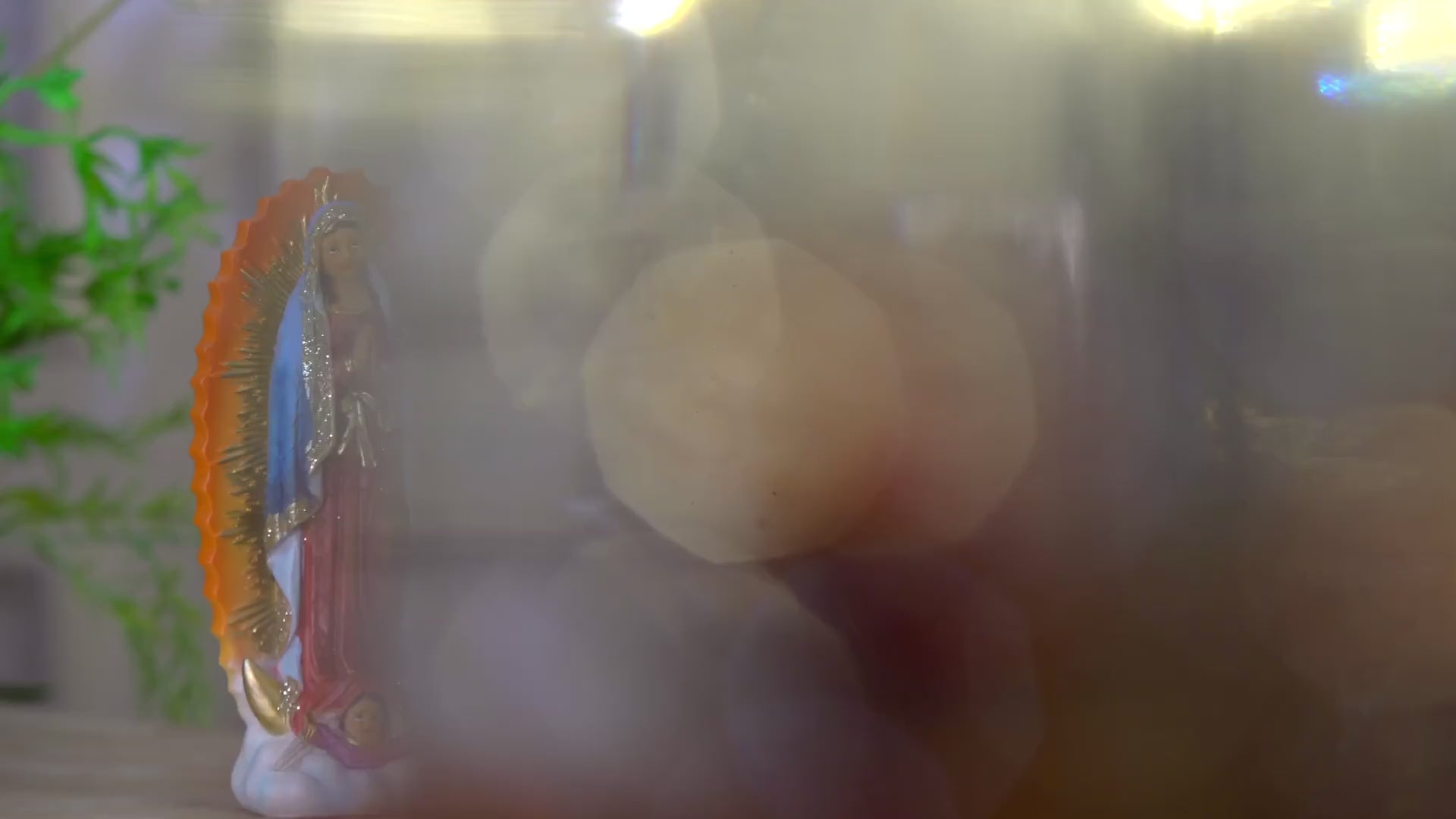 product video of Zayton Our Lady of Guadalupe resin statue