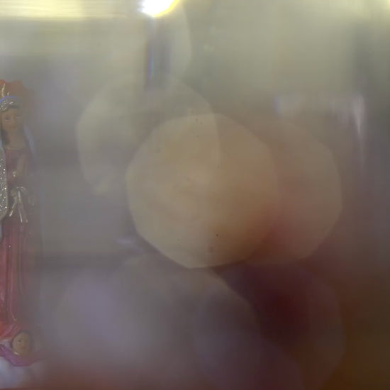 product video of Our Lady of Guadalupe resin statue