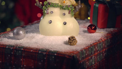 Video of Zayton Lighted Snowman Couple Figurine