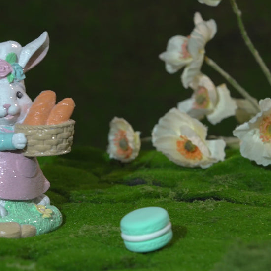 Video of Zayton Hand-painted Easter bunny figurine