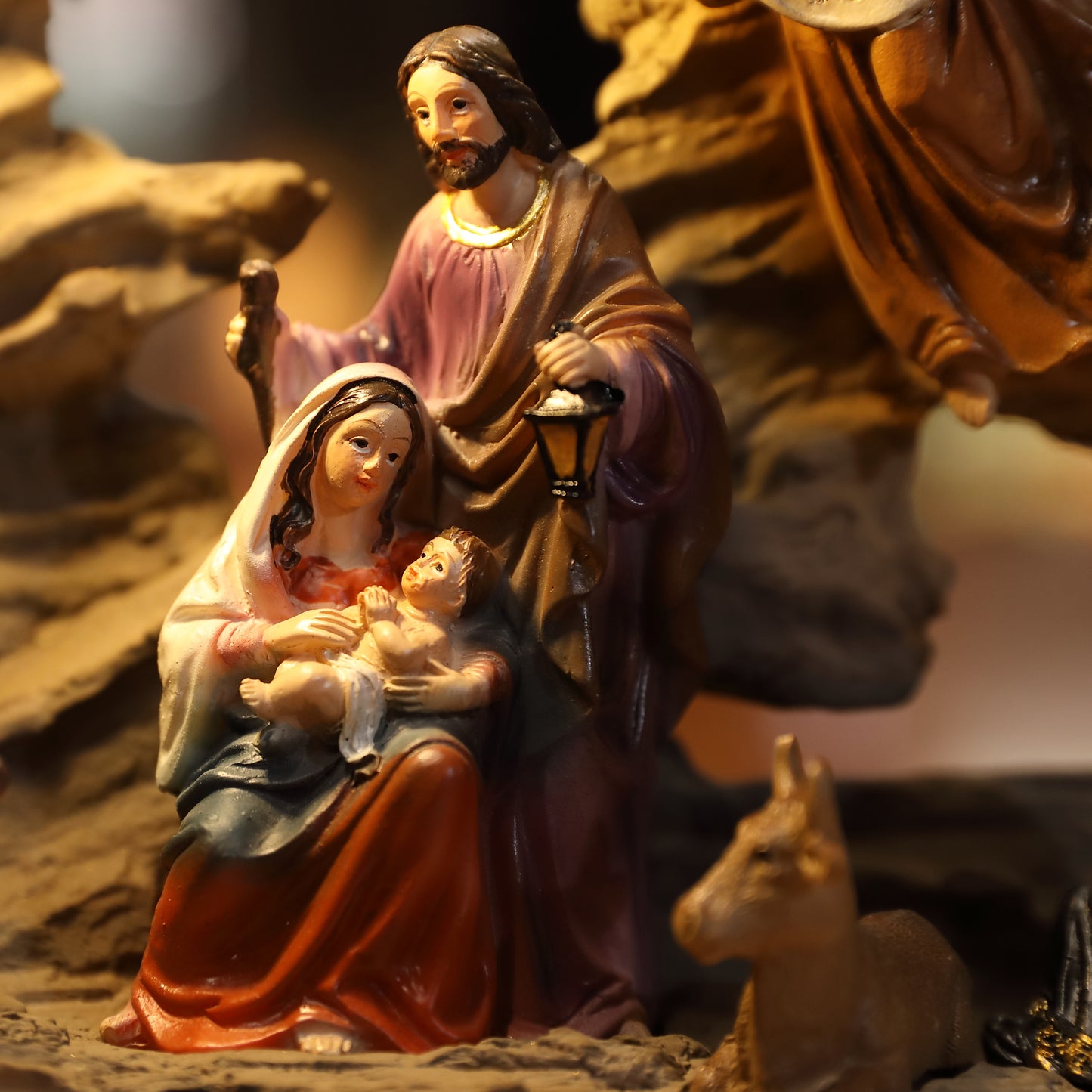 Zayton Home Decoration Nativity Scene SET Holy Family Statue Christ Jesus Mary Joseph Figure Catholic Figurine Christmas Gift