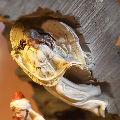 Zayton Nativity Scene Set Holy Family Figurine Home Decor Christ Jesus Statues Mary Joseph Miniature sculpture Christmas gift