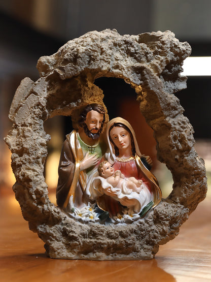 Zayton Holy Family Statues Jesus Mary Joseph Catholic Religious Figurine Decoration For Home Nativity Scene Set Christmas Gift