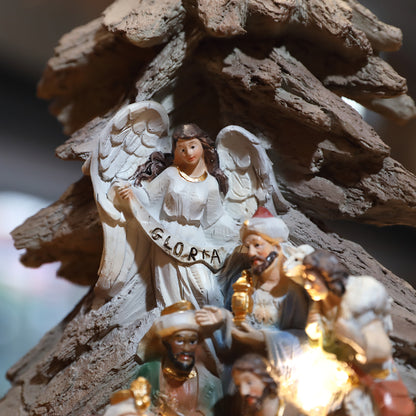 Zayton Home Decor Nativity Set Catholic Figurine Christmas Gift Holy Family Statue Jesus Mary Joseph Ornament