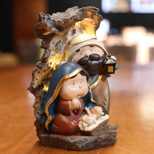Home Decoration Catholic Statue Nativity Scene Christmas Holy Family Christ Jesus Mary Joseph Figurine Religious Zayton Kid Gift