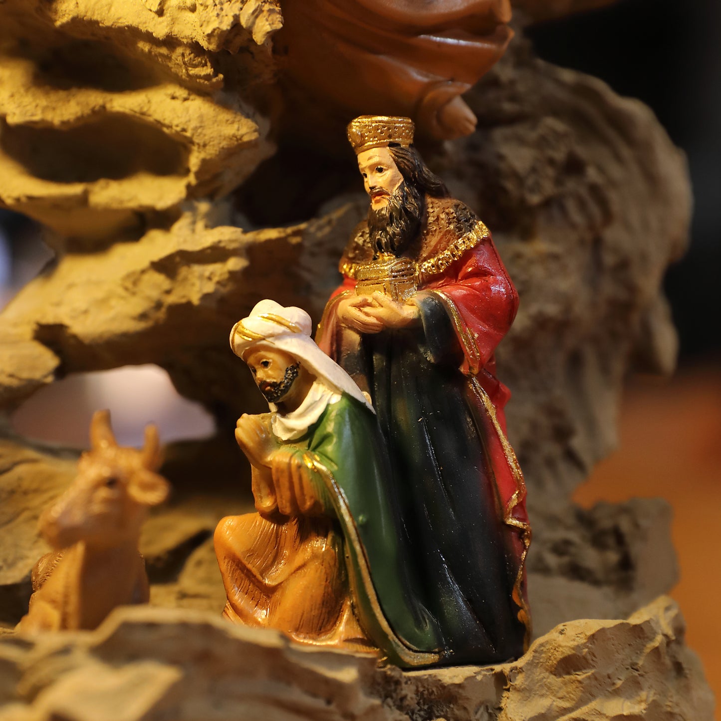 Zayton Nativity Scene SET Christmas Gift Holy Family Statue Christ Jesus Mary Joseph Catholic Figurine Xmas Ornament Home Decor