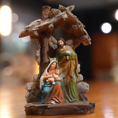 Zayton Figurine Holy Family Nativity Scene Home Decoration Christ Jesus Statues Mary Joseph Miniature sculpture Christmas gift