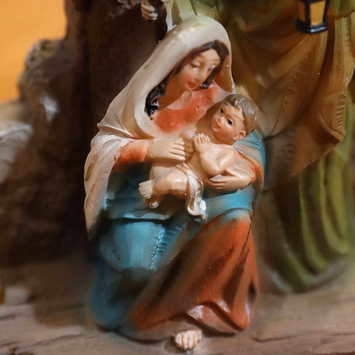 Zayton Figurine Holy Family Nativity Scene Home Decoration Christ Jesus Statues Mary Joseph Miniature sculpture Christmas gift
