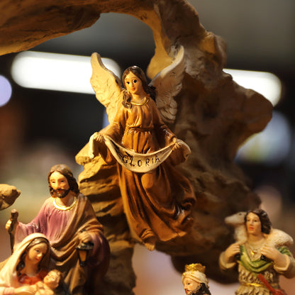 Zayton Home Decoration Nativity Scene SET Holy Family Statue Christ Jesus Mary Joseph Figure Catholic Figurine Christmas Gift