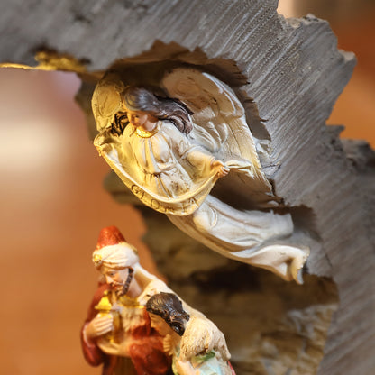 Zayton Nativity Scene Set Holy Family Figurine Home Decor Christ Jesus Statues Mary Joseph Miniature sculpture Christmas gift