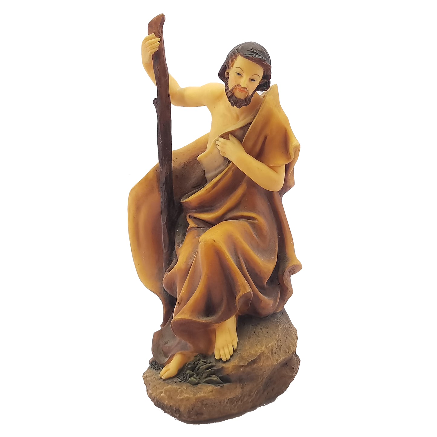 Zayton Nativity Scene Set Baby Jesus Manger Christmas Crib Figurines Miniatures Ornament Church Statue Xmas Gift Home Decoration